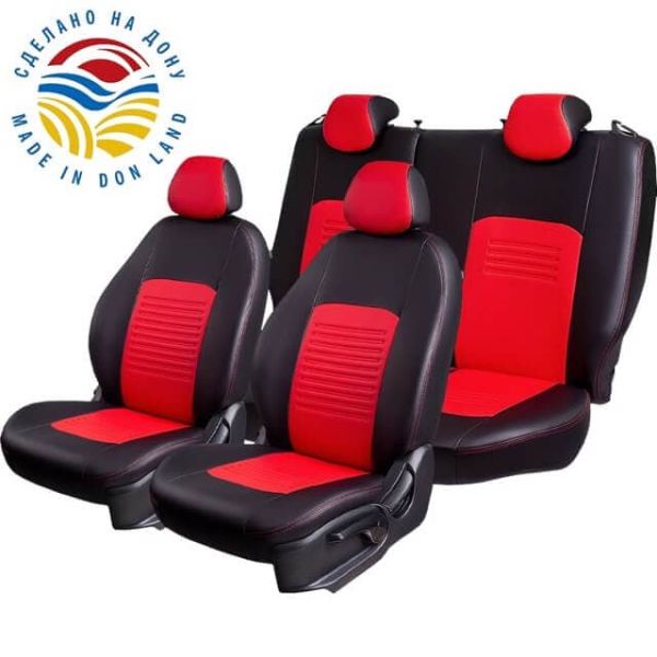 Чехлы Экокожа Турин Классик на Fiat Albea 2002-2012 г.в.